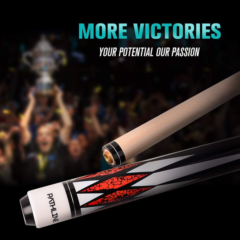 Pathline Pool Cue Stick - 58 inch Canadian Maple Billiard