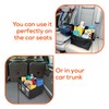 Trobo Front Seat Organiser, Multifunctional Foldable Back Seat Organisers and