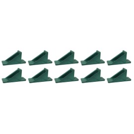 JSP Manufacturing V2-Mini Roof Guard Snow Guard Prevent Sliding Ice Snow Stop Buildup Plastic Multipack-Multicolor (10, Green)