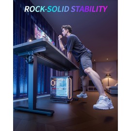 Standing Desk Electric Adjustable Computer Desk-Stand up Desk Office Gaming Home Office Memory Desks 48x24 inches Black