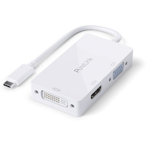 PureLink IS240 USB-C to Multiport Adapter iSeries 0.10 m White
