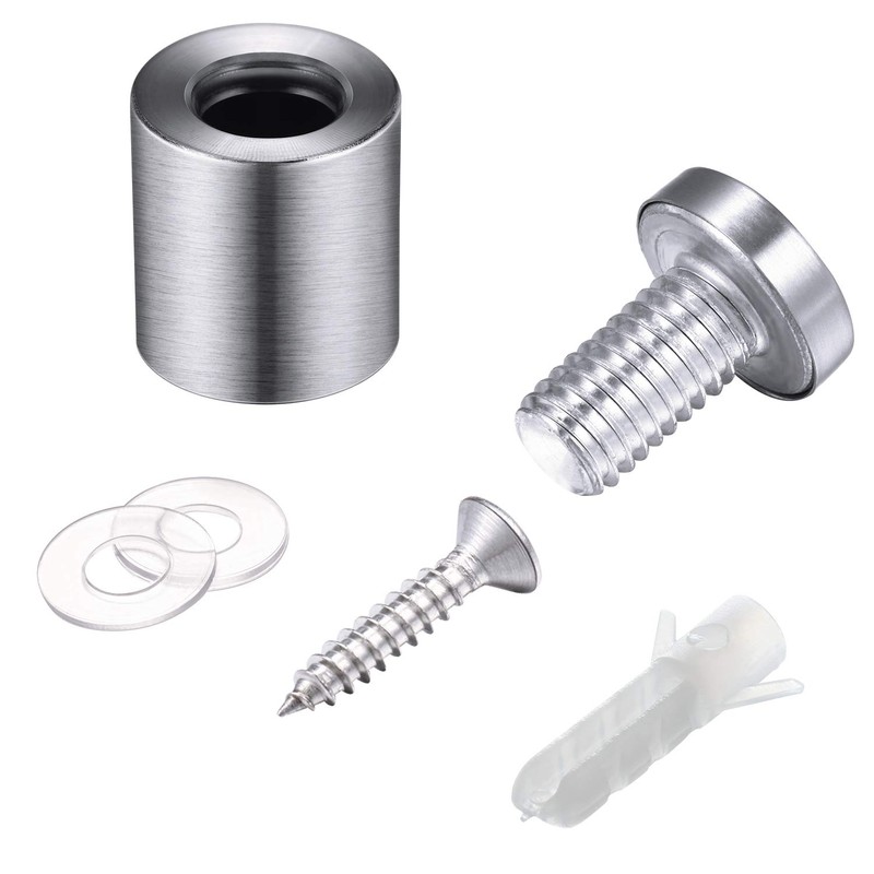 Pelopy 8 Pcs Sign Standoff Screws Advertising Screws Stainless Steel
