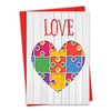 The Best Card Company Jigsaw Hearts - Valentine's Day Greeting