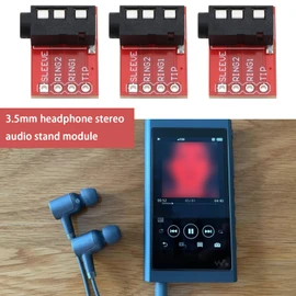 SING F LTD 6Pcs 3.5mm Audio Jack Breakout Board TRRS Stereo Socket Audio Stereo Microphone Jack Interface Module 18 * 12.5mm for MP3 Earphone