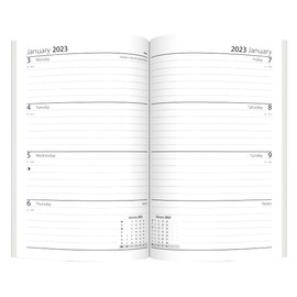 2025 A4 / A5 / A6 Day A Page DAP and Week To View WTV Diary Padded Hardback Gilt-Edge With Metal Corners For Student, Teacher, Home, Office, Business (A6 Week To View, Burgundy)