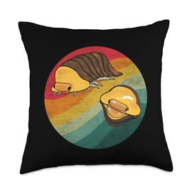 Rubber Ducky Isopods Roly Poly Funny Pill Bug Isopod Lover Throw Pillow