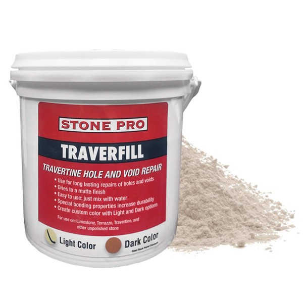 StonePro – Traverfill Light (3 Lbs.) (For Repairing Holes in Travertine)