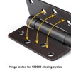 Haidms 3 Pack Spring Hinge 4 Inch Oil Rubbed Bronze
