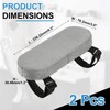 sourcing map 2Pcs Office Chair Arm Pads, Memory Foam Armrest