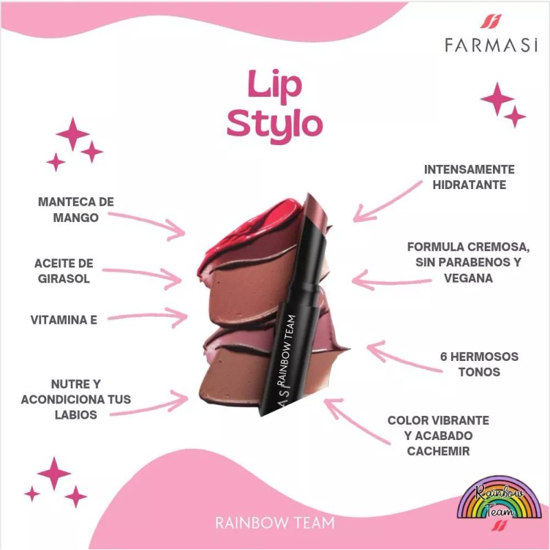 Farmasi Lip Stylo Farmasi Hidratacion Intensa Con Vitamina E