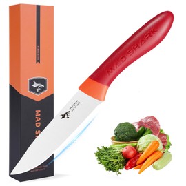 MAD SHARK Paring Knife 5 Inch Ultra Sharp Fruit Knife, Small Kitchen Knife, German molybdenum-vanadium Stainless Steel, Ergonomic Handle Design, Chopping Knife for Precise Cutting, Peeling, Slicing