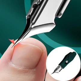 Slanted Nail Clippers | Thick Toenail Cutter | Portable Ingrown Nail Clippers for Men Women Kids Salon Manicure Pedicure Travel Home