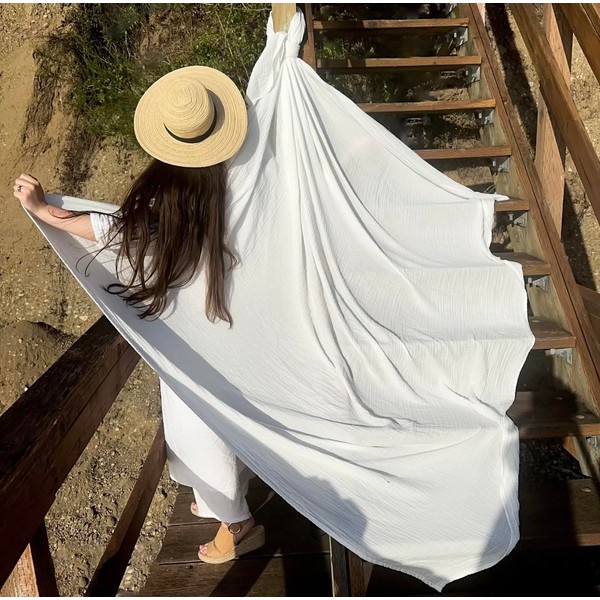 The Air Blanket - 100% Muslin Cotton “Swaddle” Throw, 85”x