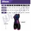 WIXEN Women's Triathlon Suit Sleeveless Tri Suit Padded Cycle Race