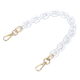 PATIKIL Acrylic Purse Strap, 15 Inch Acrylic Chain Purse Strap Replacement Luxury Handbag Chain Handle Straps for Handbags Shoulder Bag Crossbody, Transparent