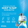 O2COOL Mist 'N Sip Misting Water Bottle 2-in-1 Mist And