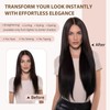 TESS Clip-In Real Hair Extensions, Remy Clip-In Extensions, #1B Natural