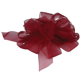 Berwick Offray LLC 426913 Berwick Offray Simply Sheer Asiana Ribbon - 1-1/2" W X 25 yd - Burgundy Ribbon