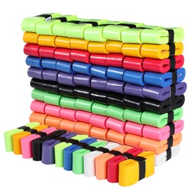 100 Pieces Tennis Badminton Racket Overgrips Bulk Tennis Racket Grip Tape for Anti-Slip and Absorbent Grip (Colorful)