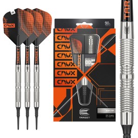 Target Darts Crux 11 19G 90% Tungsten Soft Tip Dart Set