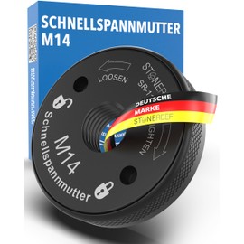 STONE REEF Quick Release Nut [M14] for Angle Grinder - Tool-free Quick Release Nut for Sanding Discs - Quick Release Nut for Cut Off Grinder and Angle Grinder