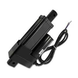 Aflle Racing 2" Inch (50mm) Stroke 12V Silent Electric Linear Actuator 330lbs (1500N) Load Capacity 10mm/s IP55 Waterproof Black Aluminum
