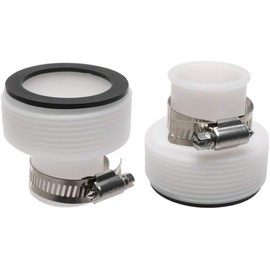 Aitruman Pool Hose Adapter B with Collar for Intex Filter Pump Parts,1.25" Clamp on Fittings to 1.5" Screw on Fittings,B Series Adaptor 25009 Pack of 2