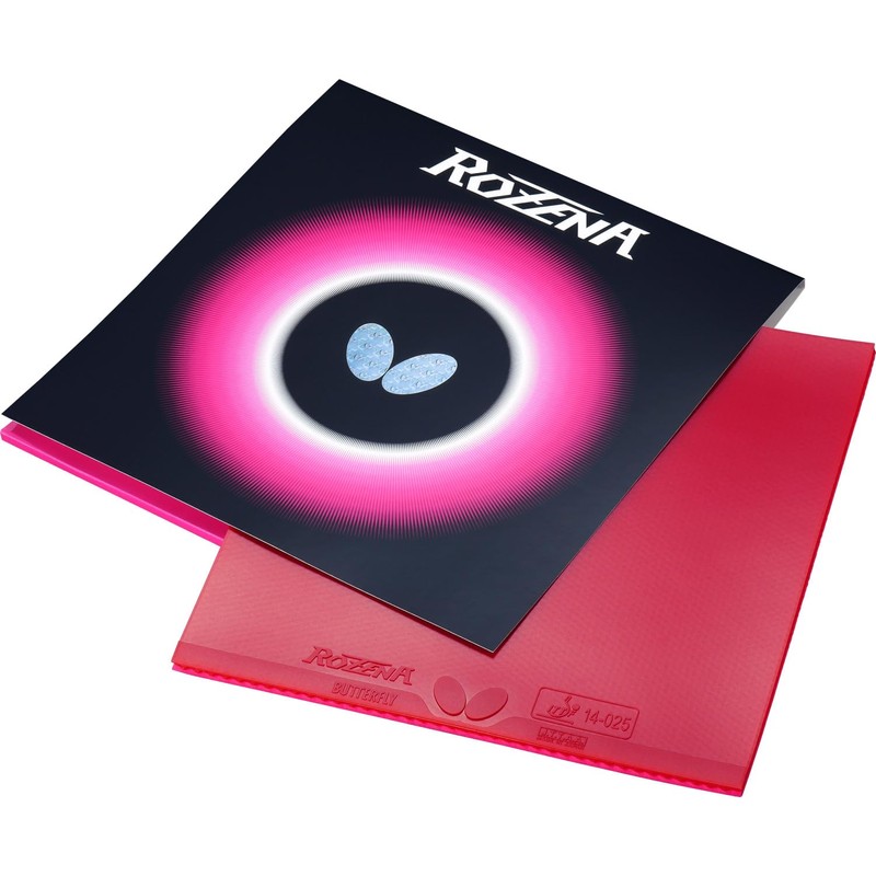 Butterfly 06020 Rosena Table Tennis Rubber Backing, Red, Medium