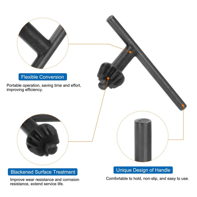 uxcell Chuck Key 6mm Key 12 Teeth for 1.5-13mm Drill