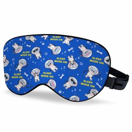 Vnwoalu Robots Sleep Eye Mask Cute Different Retro Robot Men Women Sleep Mask with Adjustable Strap Eye Cover Eye Shade for Travel, Nap,Meditation