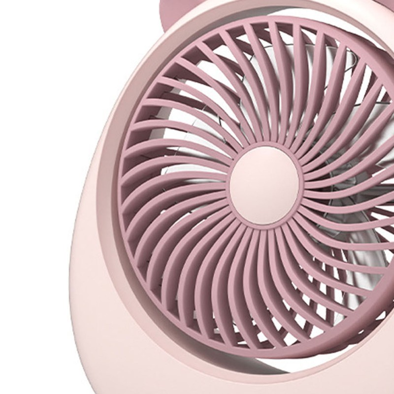 Cat Ear Desk Fan for Student Two Levels Adjustable Large