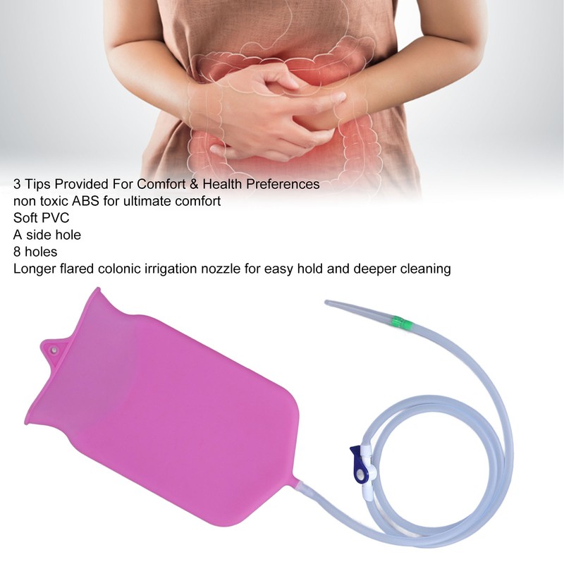 Silicone Enema Bag Kit Intestinal Cleansing Enema Douche Combination Set