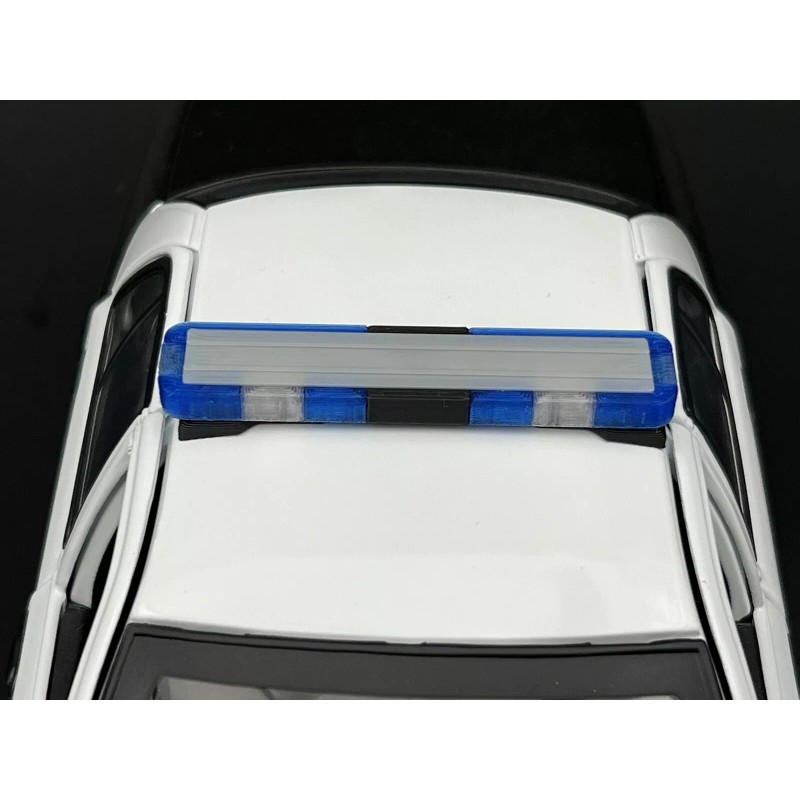 LED Ready Lightbar 1/18 LED Ready Whelen Edge Lightbar Blue