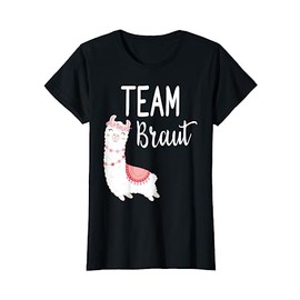 Women's Team Bride Lama Alpaca JGA Engagement Gift T-Shirt