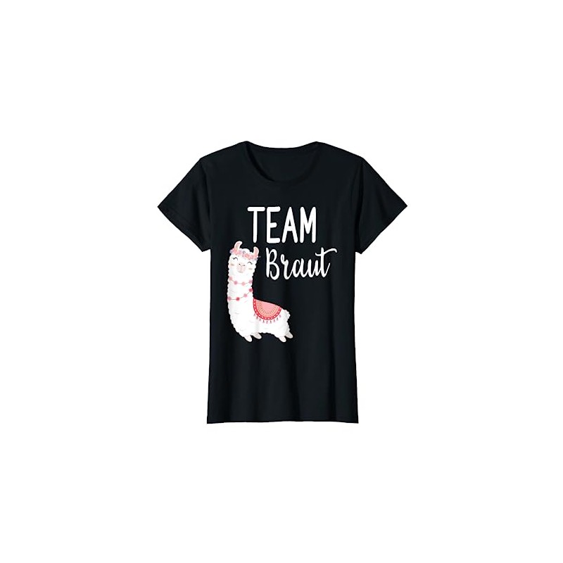 Women's Team Bride Lama Alpaca JGA Engagement Gift T-Shirt