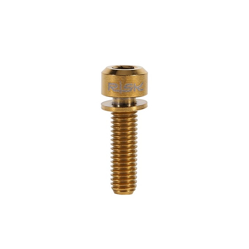 Bike Stem Bolts, Bicycle Stem Replacement Bolt, 6pcs Titanium Alloy