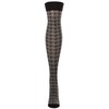 MeMoi Houndstooth Over The Knee Warm Socks Sudan Brown One