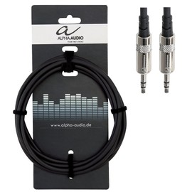 Alpha Audio 190713 3.5 mm Stereo Jack Plug (m) to 3.5 mm Stereo Jack Plug (m) Pro Line Audio Connection