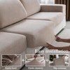 OHSIO Sectional Couch Covers, Wear Resistant Stretch Sofa Covers Washable