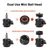Multi-Functional Mini Ball Head 360°Rotatable Aluminum Alloy Ballhead Adapter Tripod