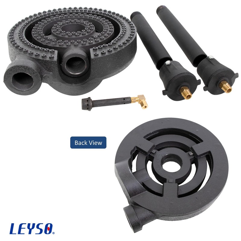Leyso WR-RB3 Three Rings Burner with 2 Gas Pipes, 2
