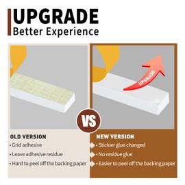 Yotache White Foam Weather Stripping 2" x1/4", Self Stick High Density Closed Cell Foam Rubber Insulation Tape, Total 13 Feet Long