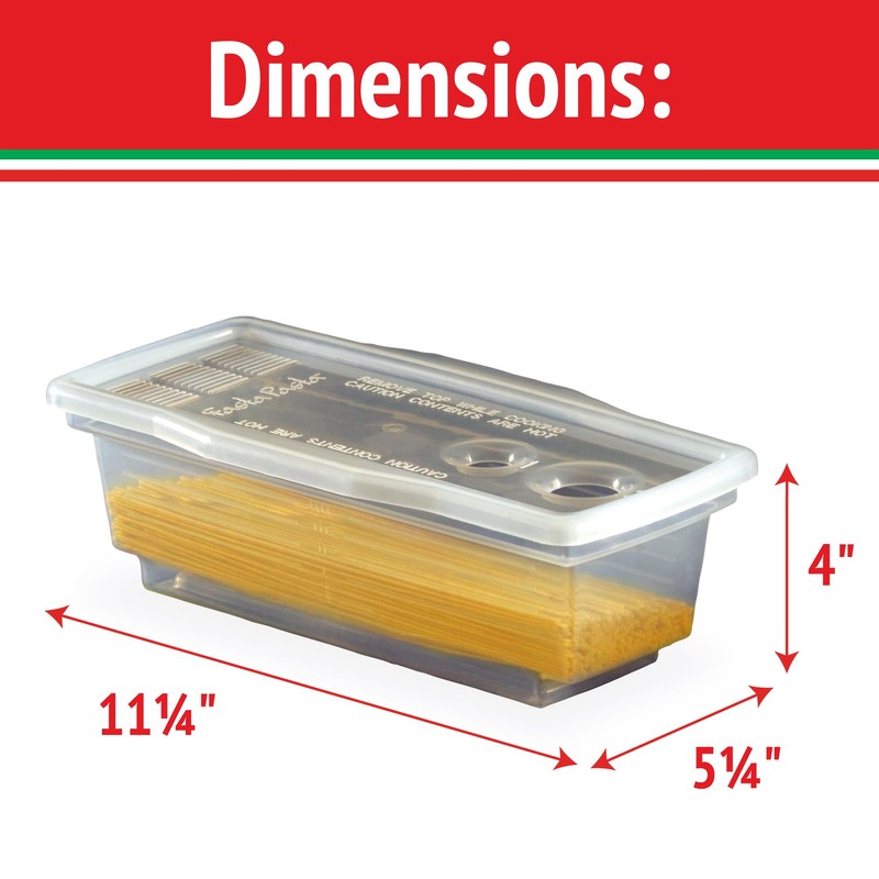 Fasta Pasta Microwave Pasta Cooker- The Original (2PK)- Cooks up