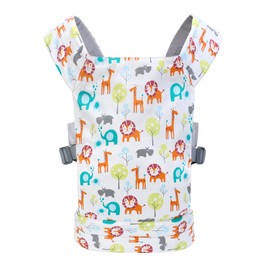 Miracle Baby Baby Doll Carrier for Kids, Front and Back Carrier with Adjustable Straps for Girls, Stuffed Animal Carrier, Doll Accessories for Kids, 100% Cotton