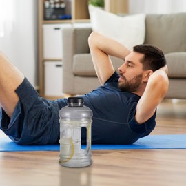 Sport Drinks Bottle - Sport Water Bottle with Handle,2.2L Large Capacity Drinking Flask for Gym Yoga Outdoor Workout Travel School Running Biking Swimming Camping