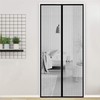 Magnetic Fly Screen for Door 210 x 100cm, Black Curtain
