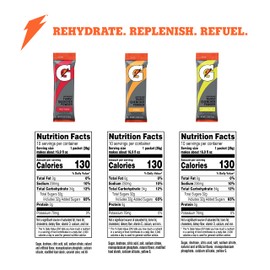 Gatorade Thirst Quencher Powder Sticks, 3 Flavor Variety Pack, (30 Pack)