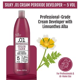 SILKY Technobasic .01 Color Developer- Liquid Hair Developer w/Squalane to Hydrate & Protect the Scalp- Hair Developers Boosts Softness & Shine Cream- Discover Gentle Hair Color Developer Today 5Vol