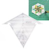 60 Degree and 120 Degree Acrylic Transparent Reusable Quilting Ruler
