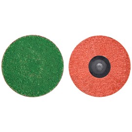 Norton 08834167118 3” Merit Zirc Plus TR (Type III) Quick-Change Cloth Discs, 80 Grit, Zirconia Alumina Plus, 50 Pack